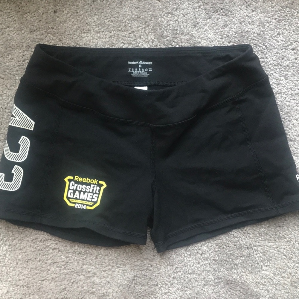 Reebok CrossFit Games black spandex shorts